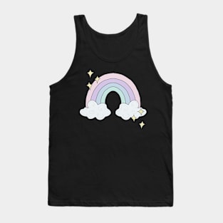 Pastel Sparkly Rainbow Tank Top